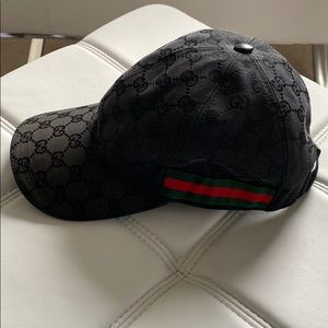 Black Mens Gucci Hat Size M 